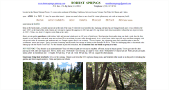 Desktop Screenshot of forest-springs-getaway.com